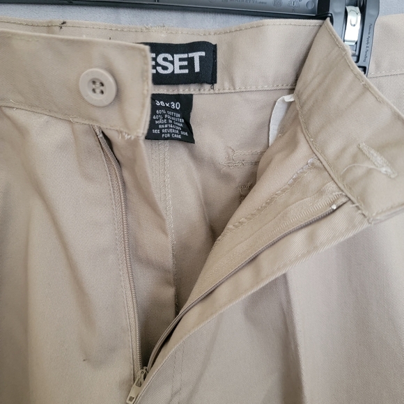 Cargo Cotton Pants, Size 38/30, Beige - Picture 4 of 7